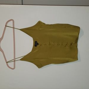 TOPSHOP, Color-Mustard, Size 10